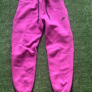 Nike Women's Bright Pink Fleece Joggers